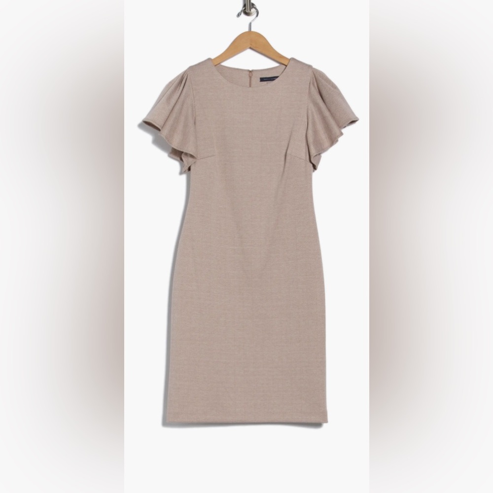 Tommy Hilfiger Tan Midi Dress